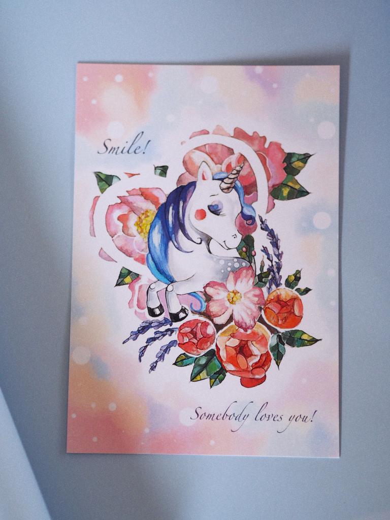 Открытка "Единорог"