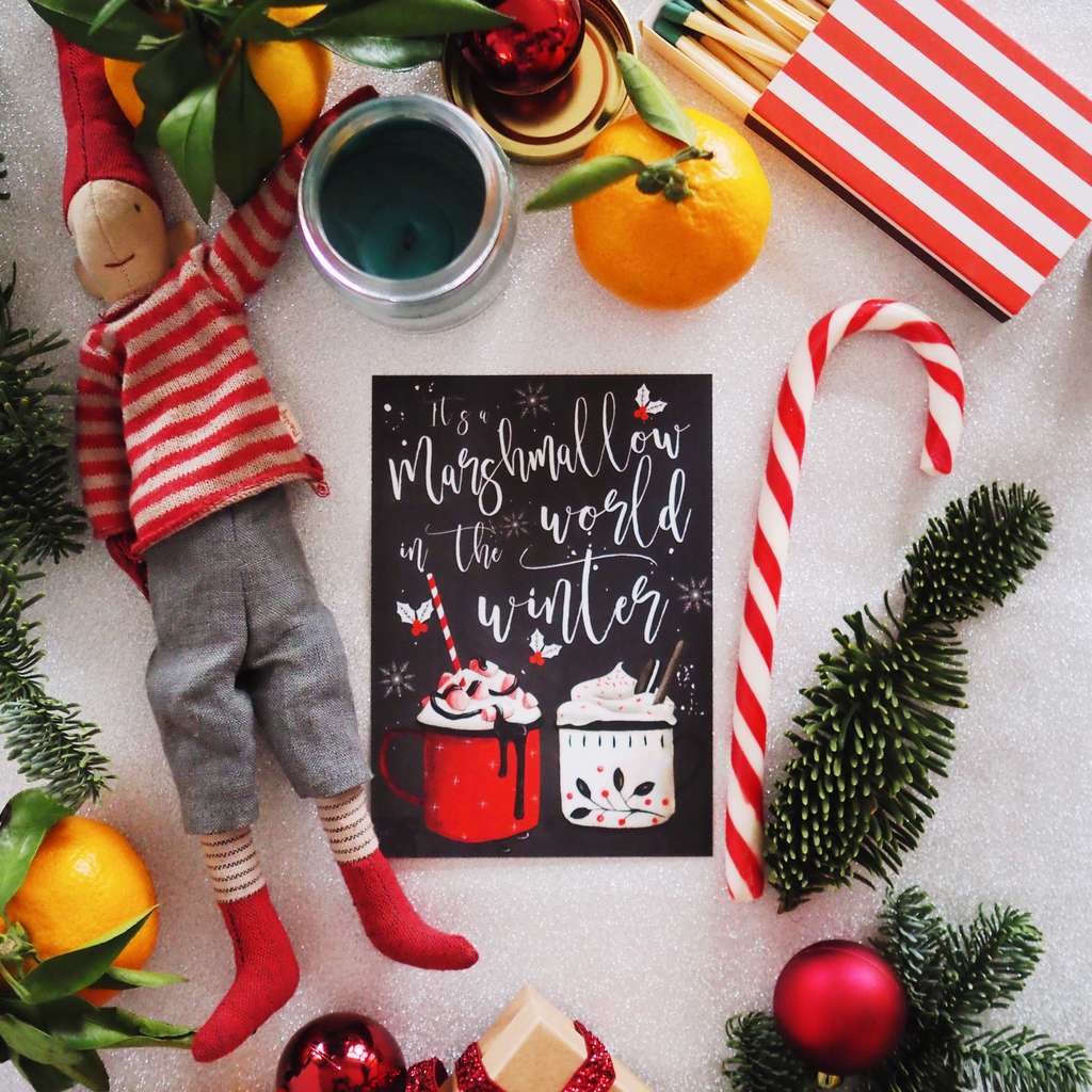 Рождественская открытка