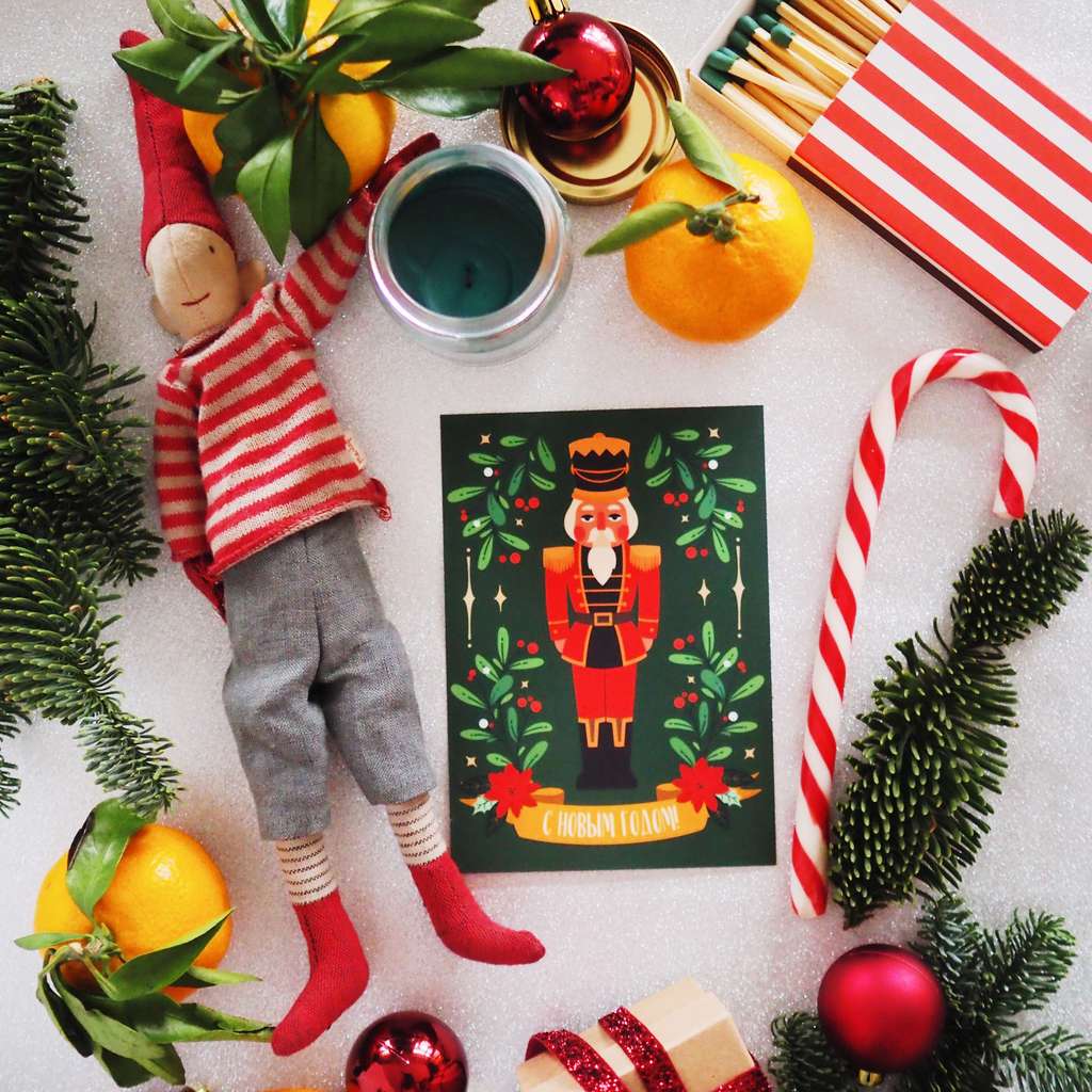 Новогодняя открытка "Солдатик"