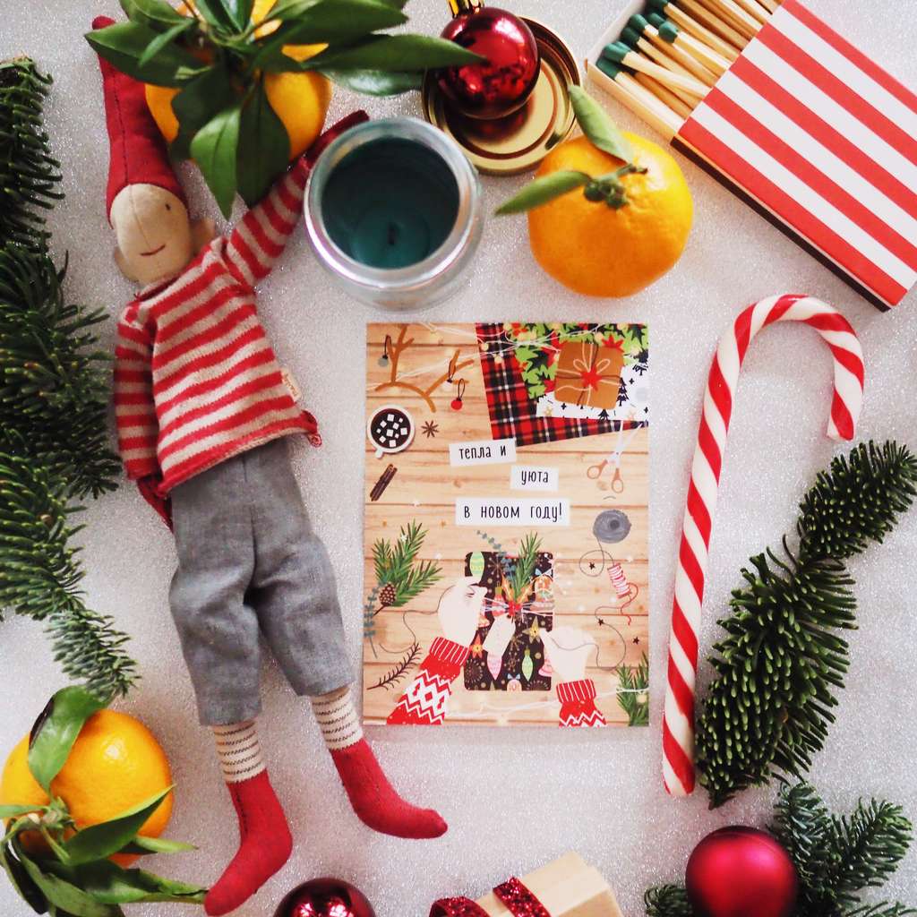 рождественская открытка
