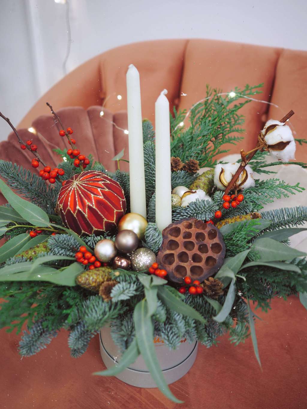 Новогодняя композиция из нобилиса