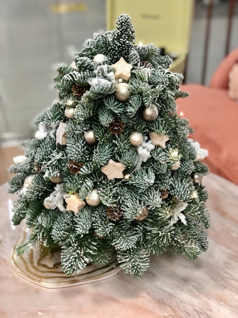 елка ручной работы из нобилиса