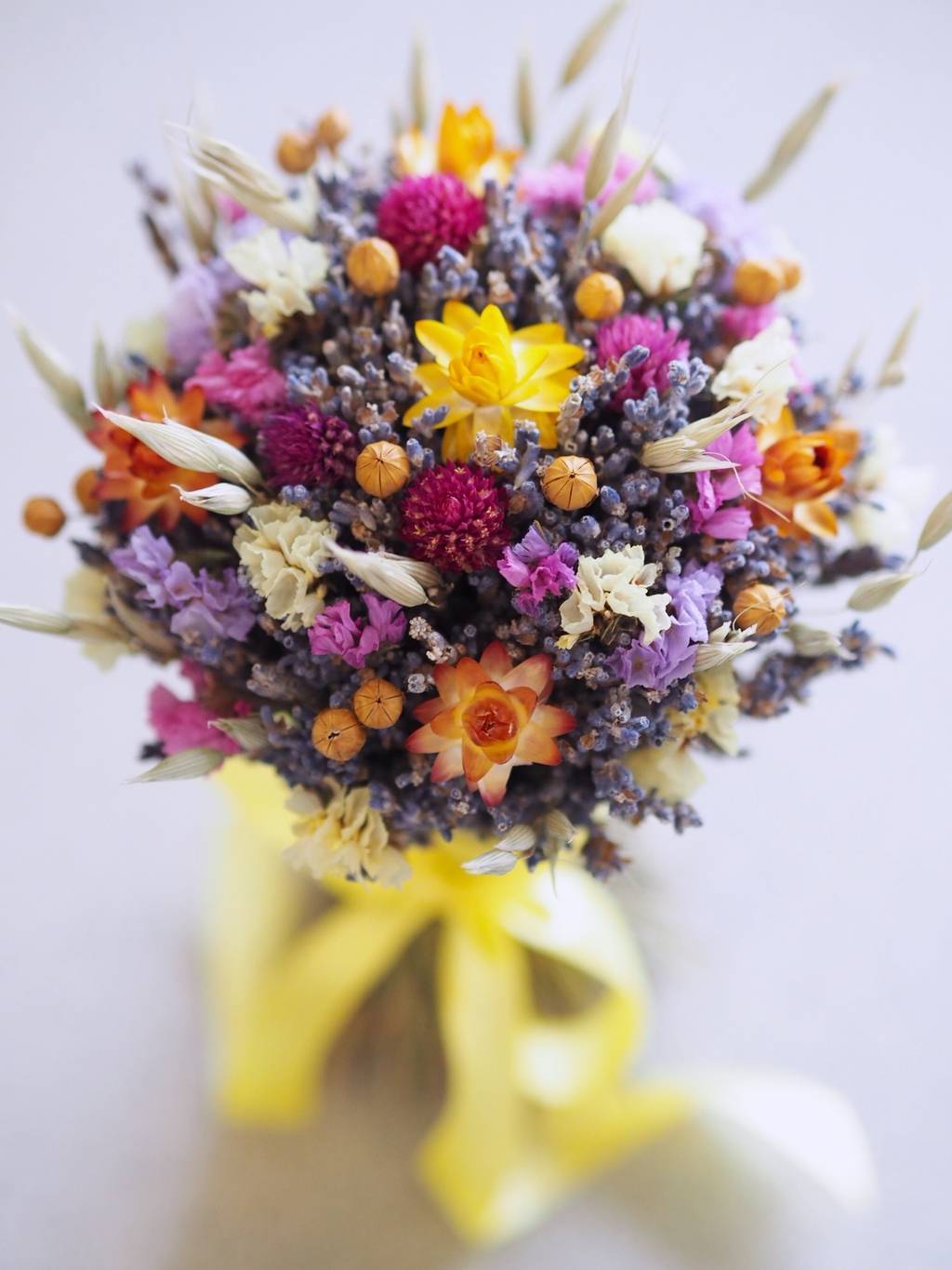 букет лаванды с сухоцветами lafleurdecor.ru