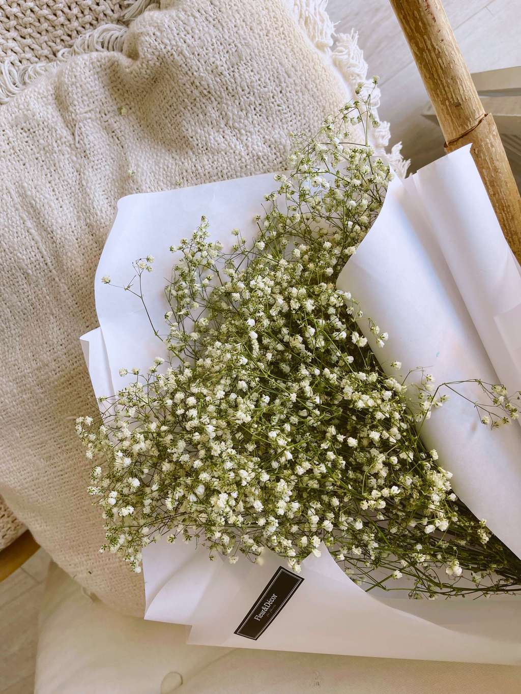 Букет с гипсофилой