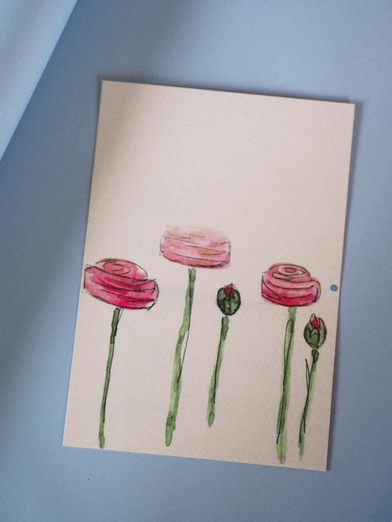 Открытка "Ранюнкулюсы"