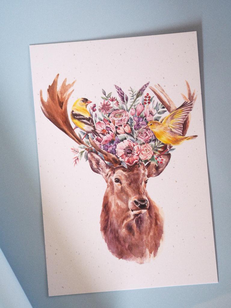 Открытка "Цветочная крона"