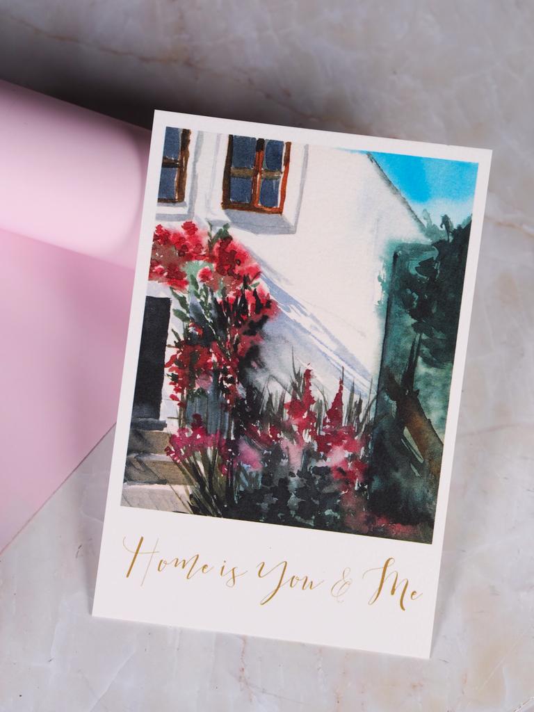 Открытка дом это ты и я