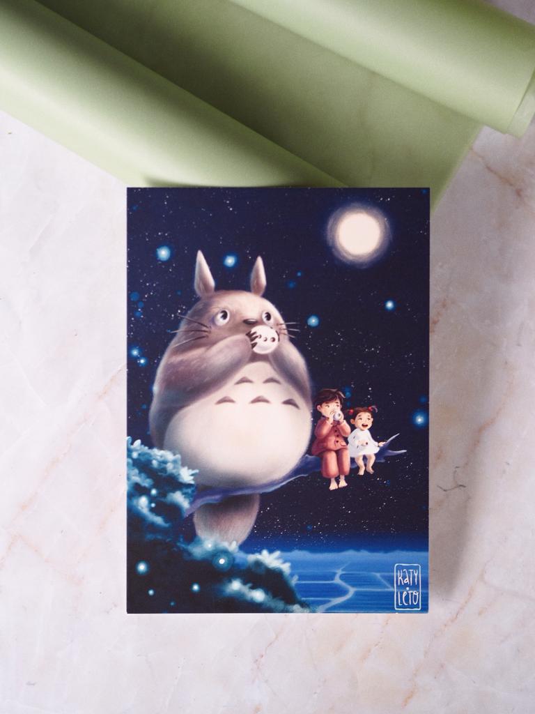 Открытка мой сосед Тоторо