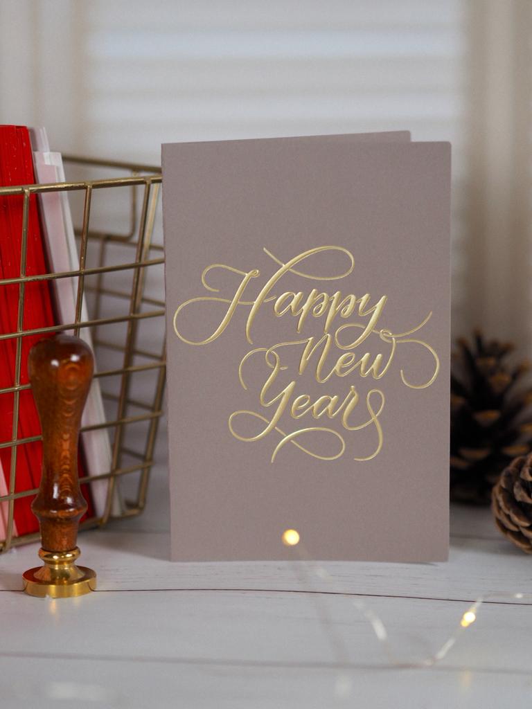 Винтажная открытка к Новому году