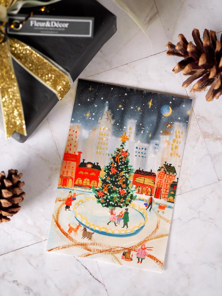 Новогодняя открытка центральный каток