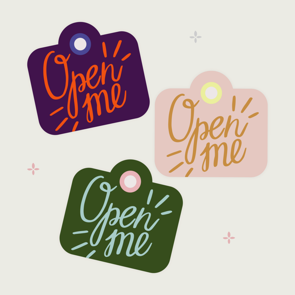 Бирка для подарка открой меня