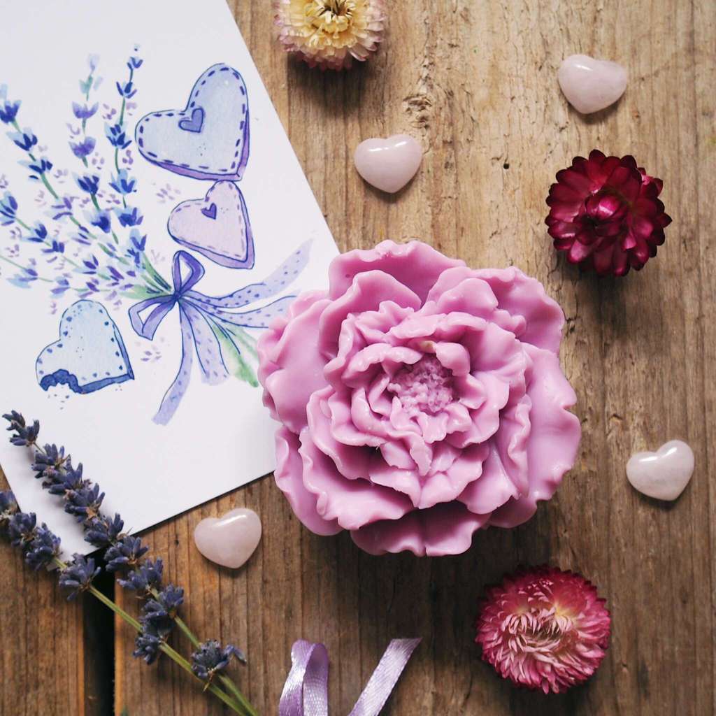 лавандовое мыло пион