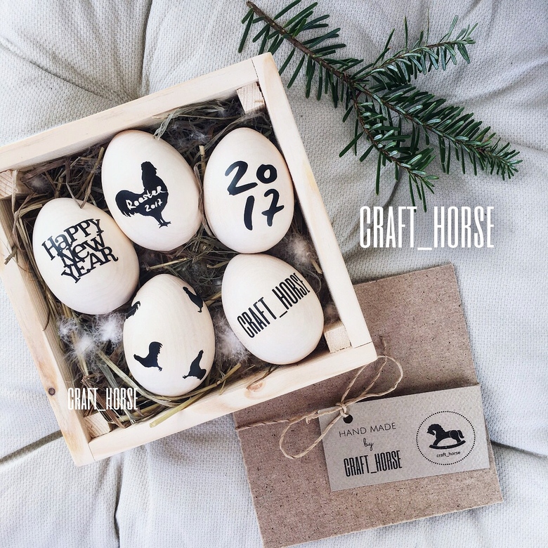 Набор из 5 яиц в коробочке