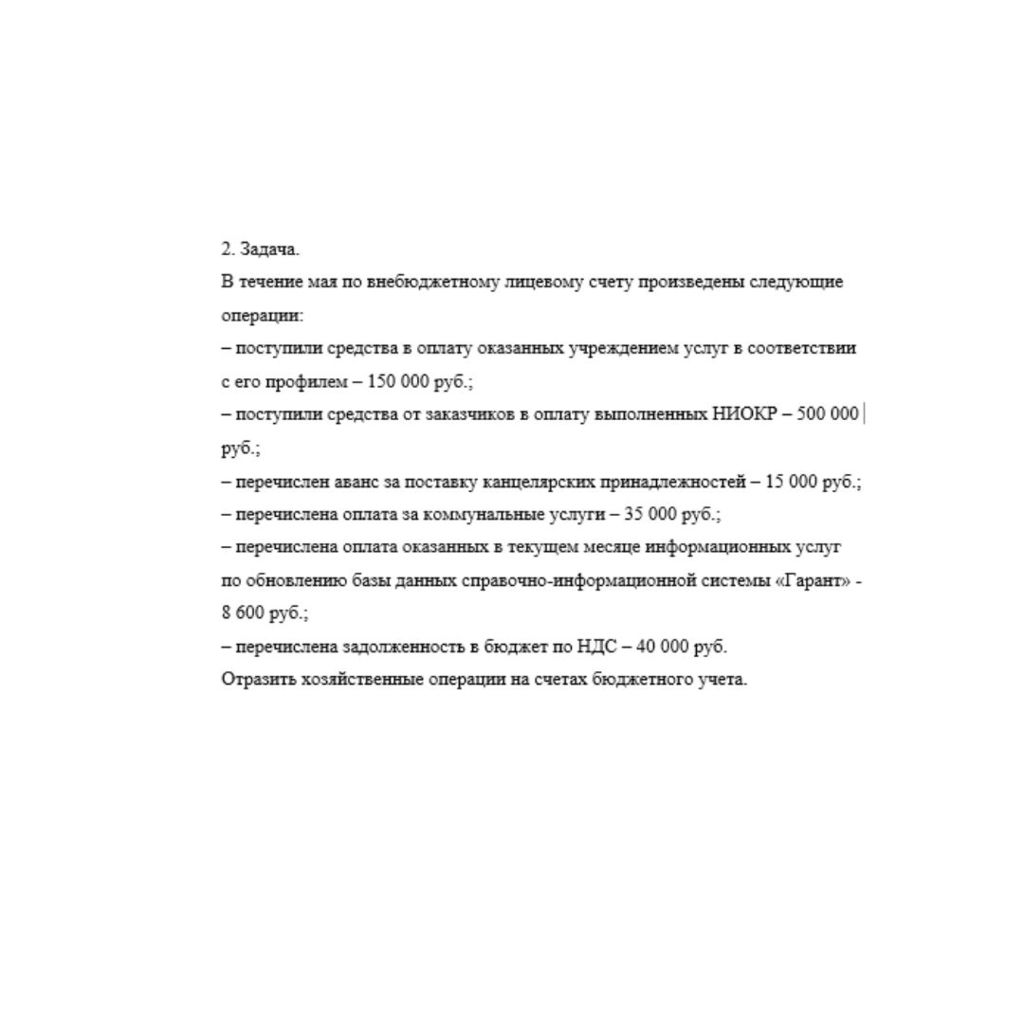В течение мая по внебюджетному лицевому счету произведены следующие операции