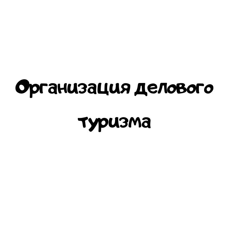 Организация делового туризма
