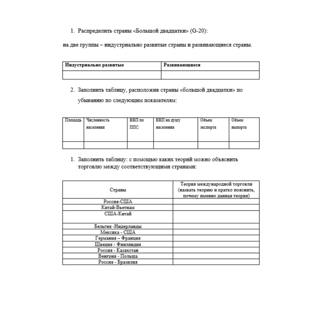 Мировая экономика