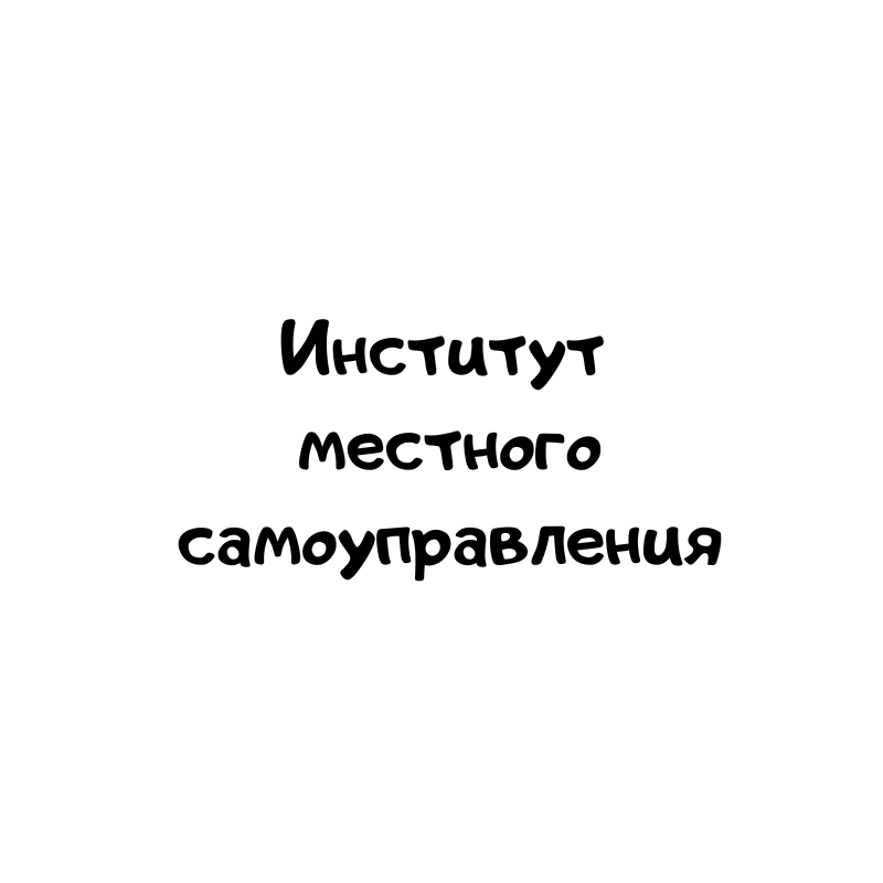Институт местного самоуправления