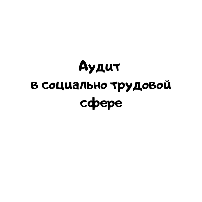 Аудит в социально трудовой сфере
