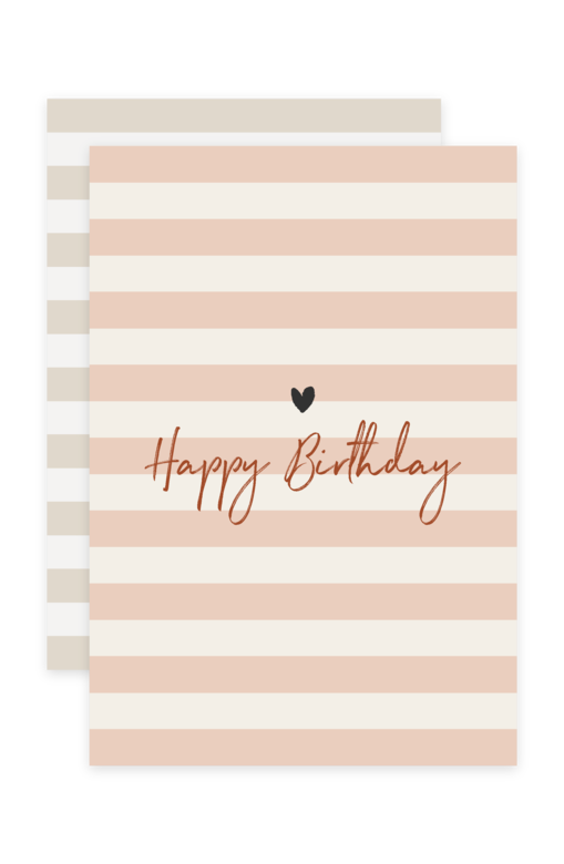 Открытка "Happy Birthday / Pink"