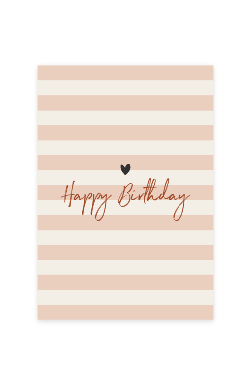 Открытка "Happy Birthday / Pink"