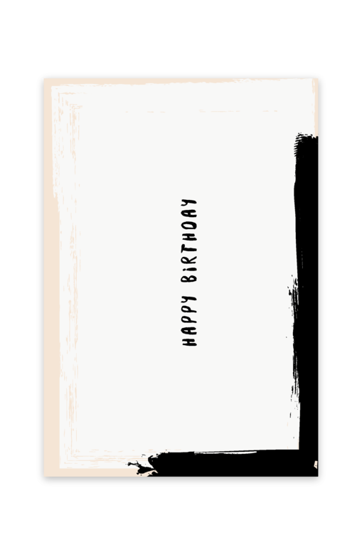 Открытка "Happy Birthday / Minimal"