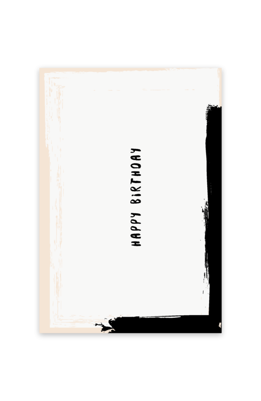 Открытка "Happy Birthday / Minimal"