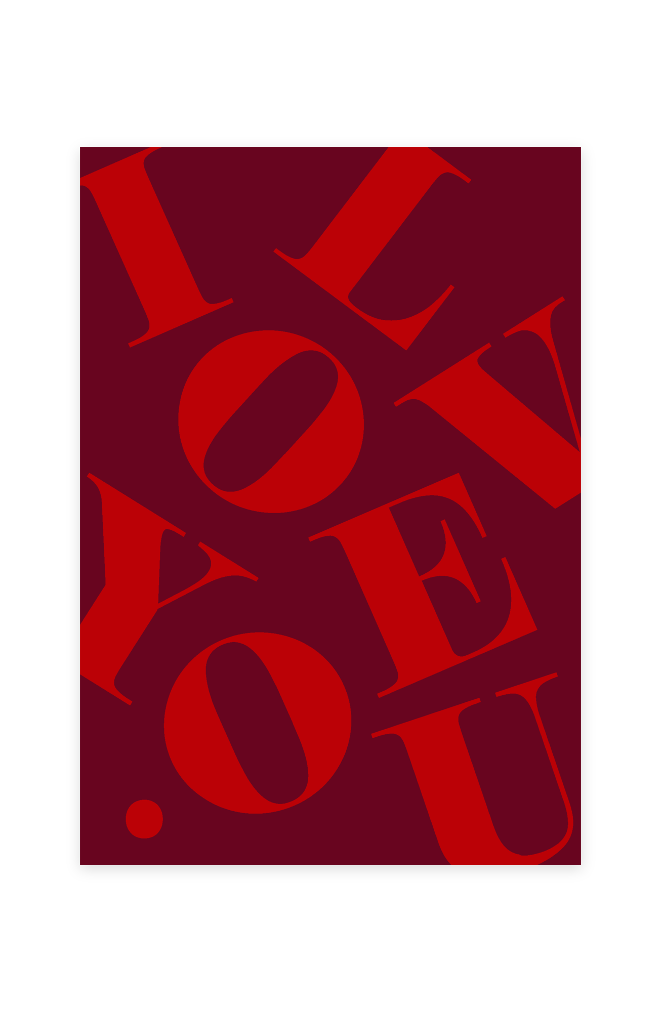 Открытка "LOVE"