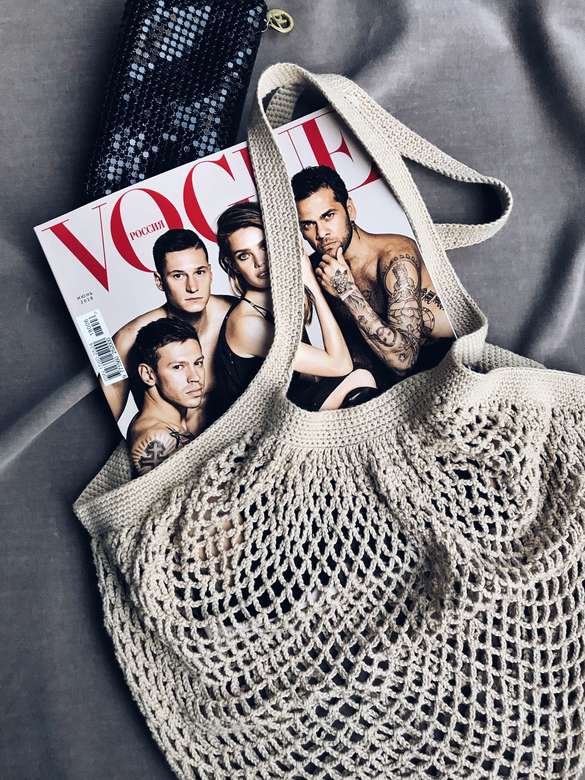 Инструкция #авоськa_iiaks крючком