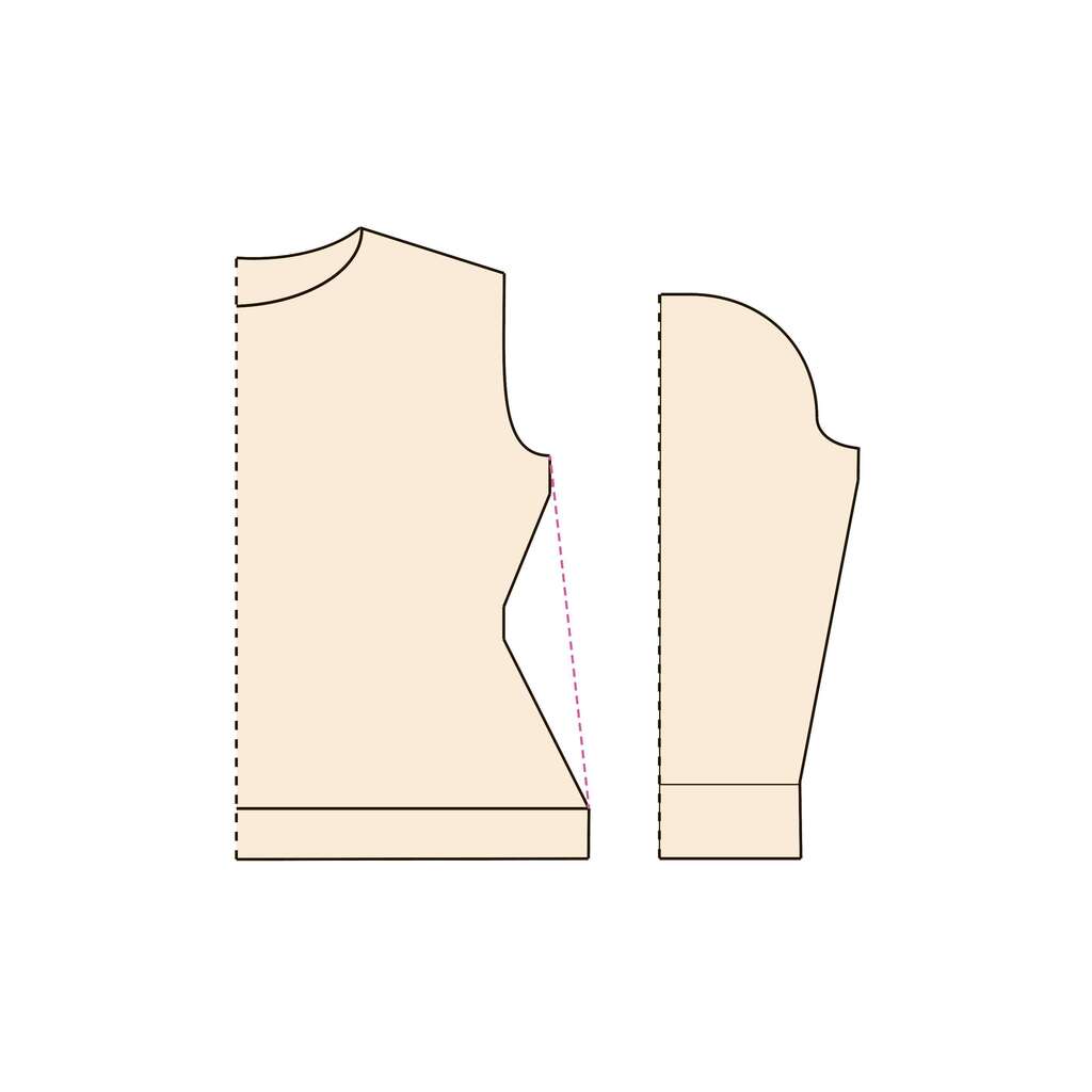 Конструирование. Свитер с втачным рукавом 2.0 + Бонусы