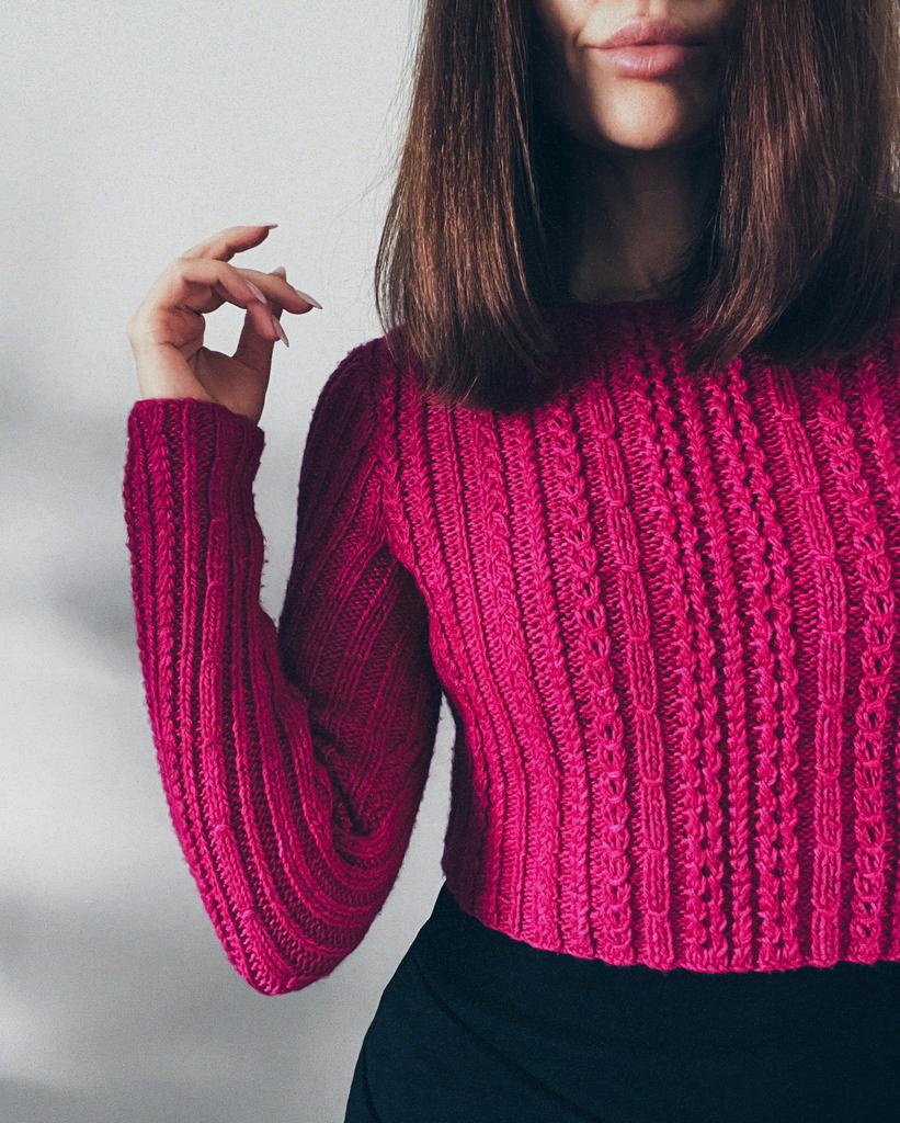 Инструкция джемпер Клюква #klukva_jumper_iiaks Размер: 40, 42, 44, 46, 48, 50 + Бонус. Как красиво сшить детали. Втачной рукав.