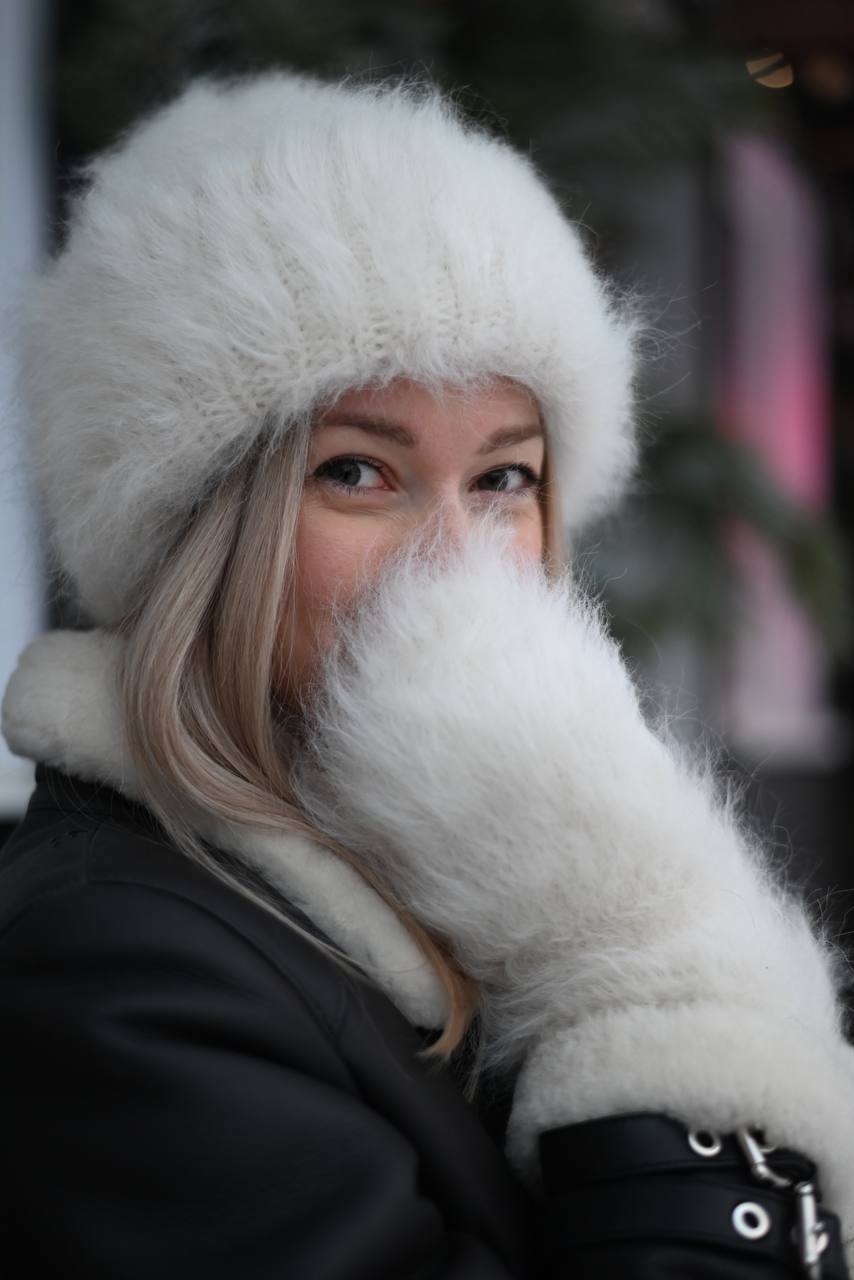 МК шапка + варежки TOUCH_ME