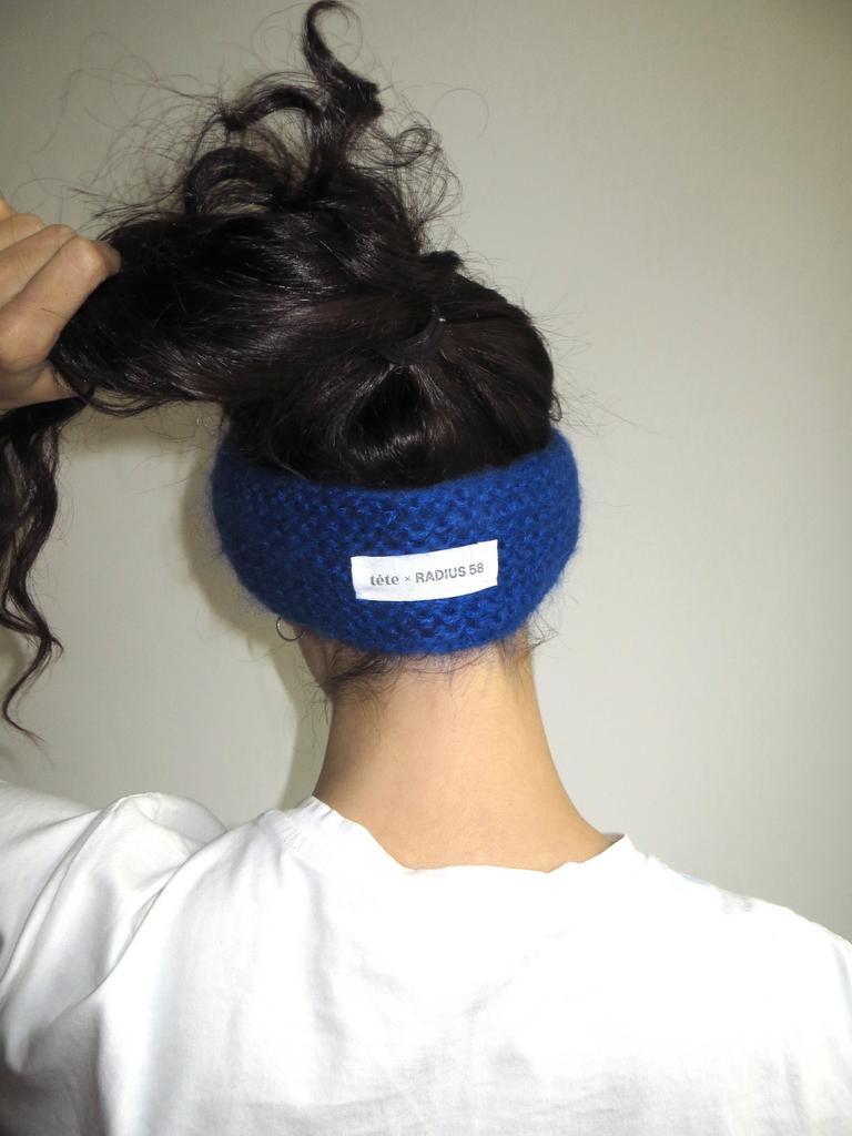 Повязка синяя широкая tête x RADIUS 58