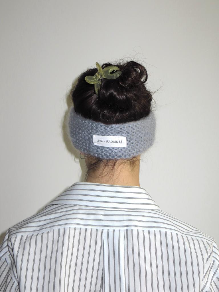 Повязка серая широкая tête x RADIUS 58