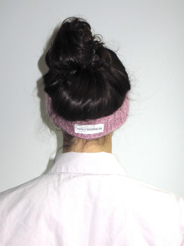 Повязка розовая узкая tête x RADIUS 58