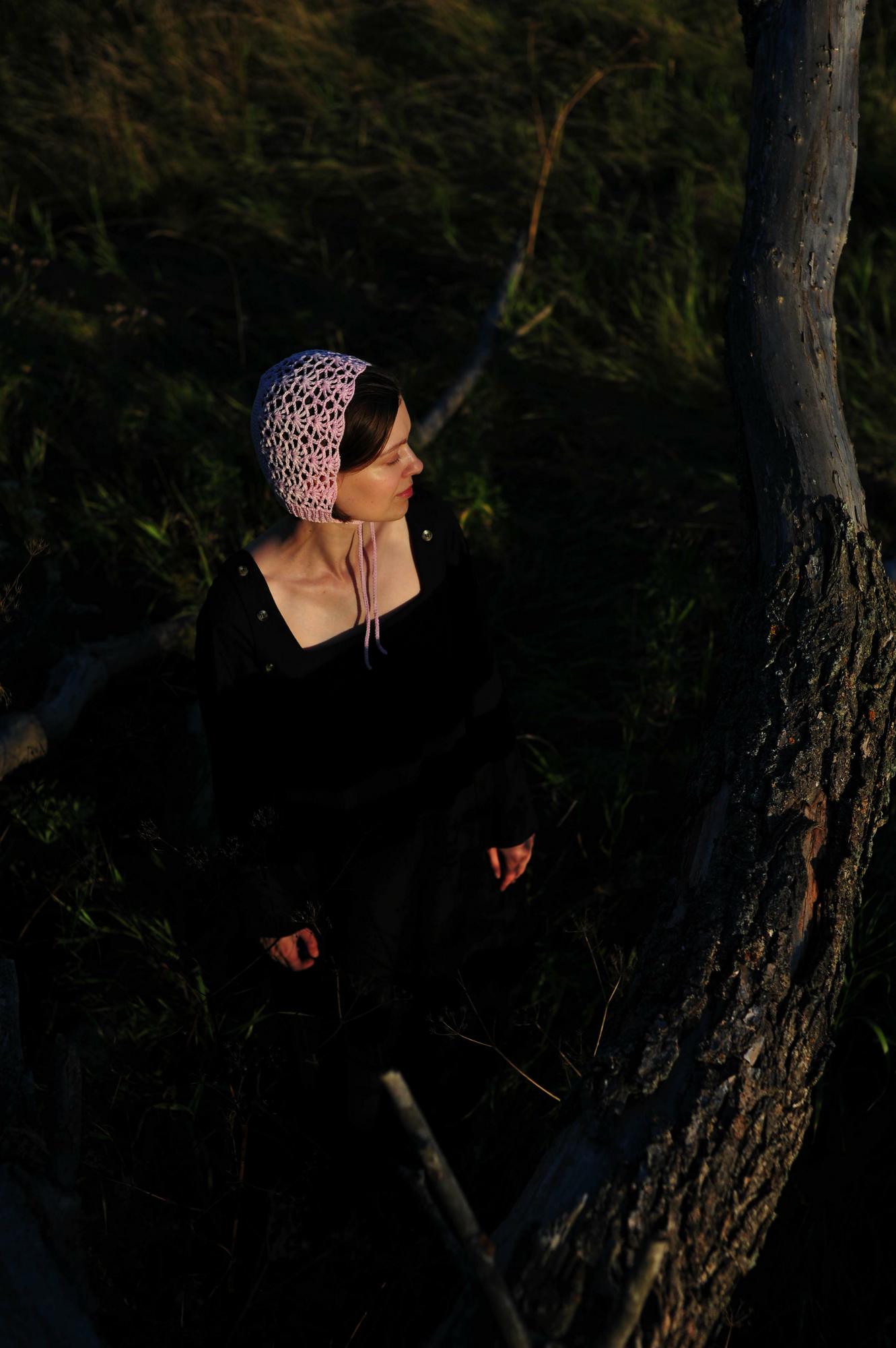 Чепец ажурный «Роза»