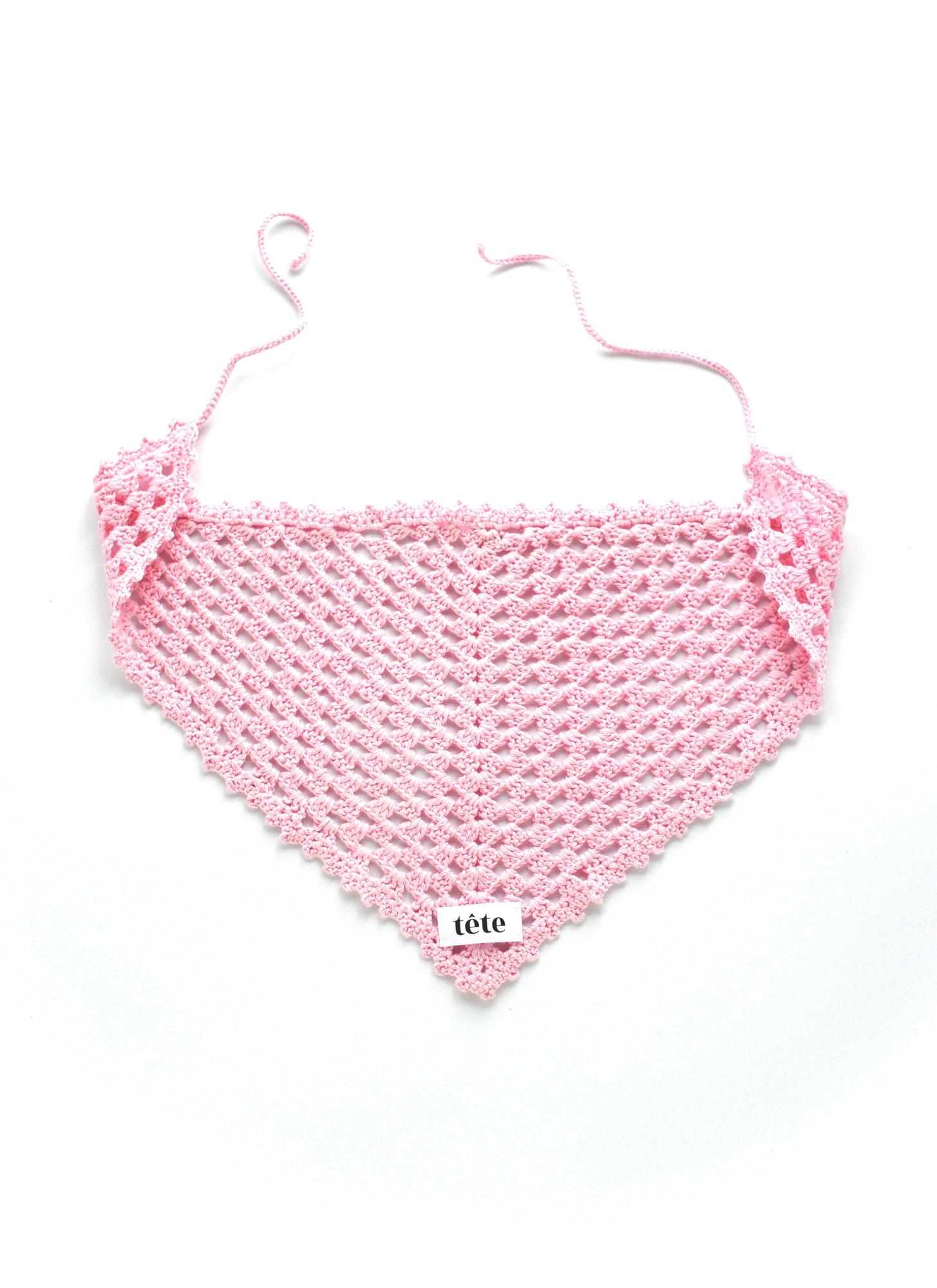 Косынка DashaPhi x tête светло-розовая