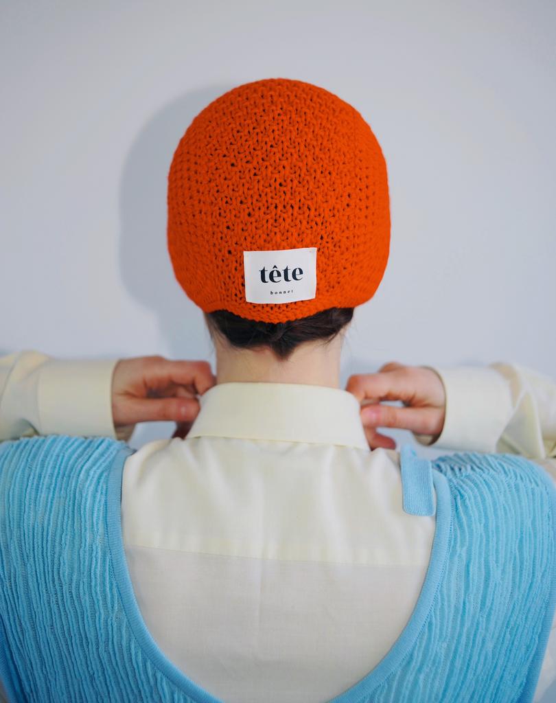 Swimming cap - orange red