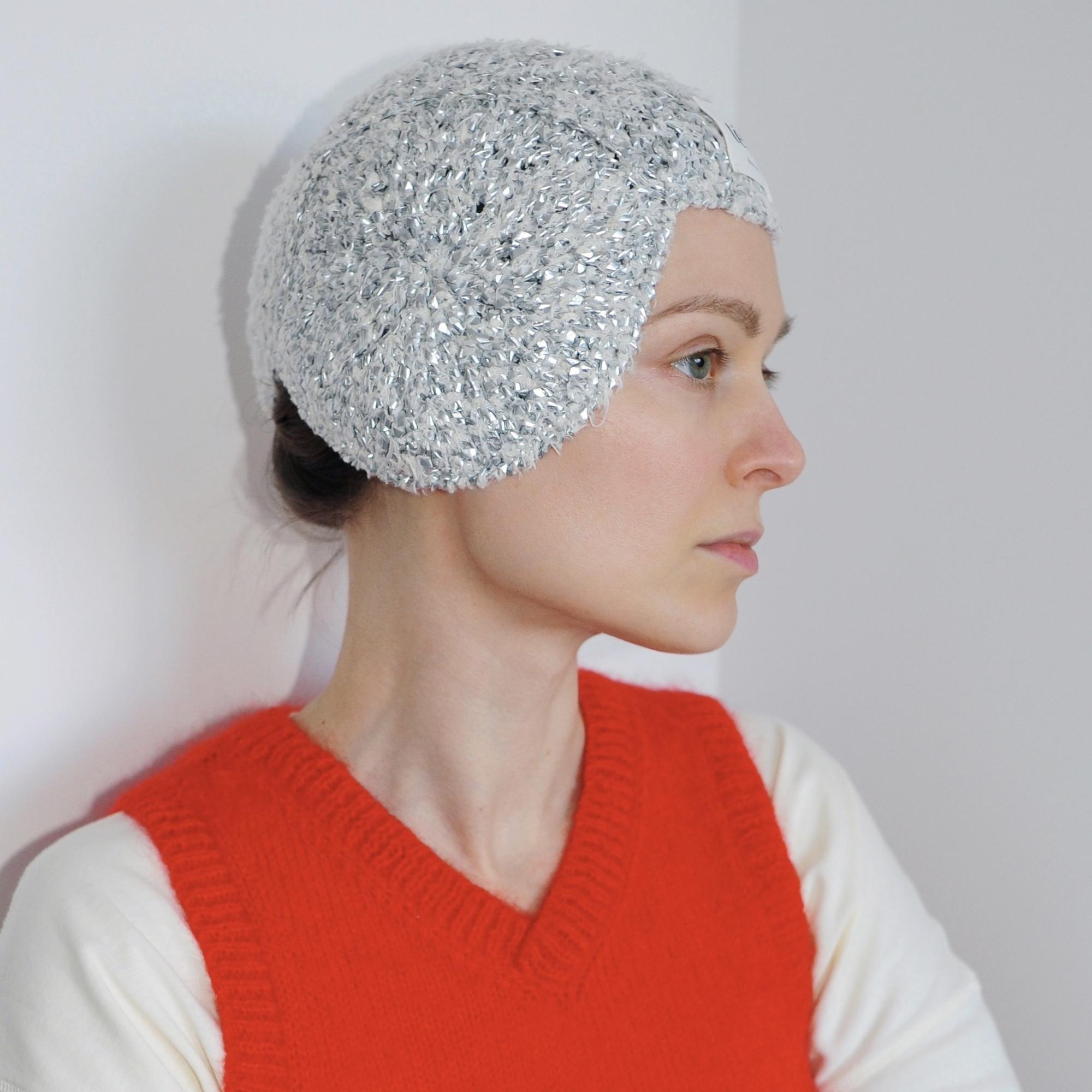 Swimming cap - silver foil