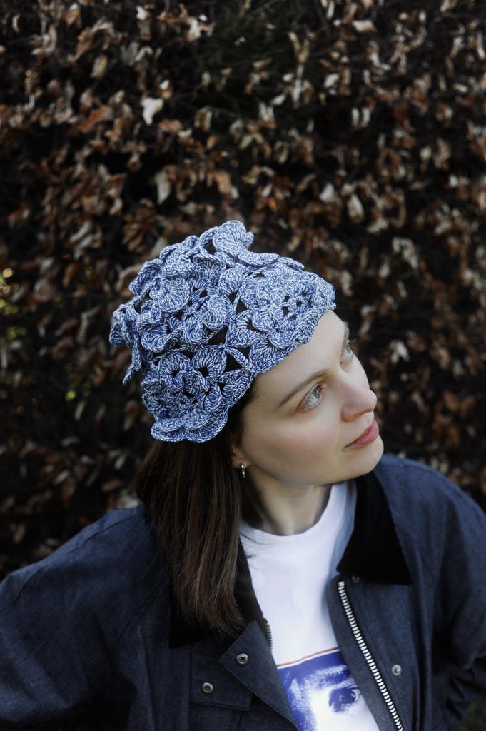 Flowers swimming hat