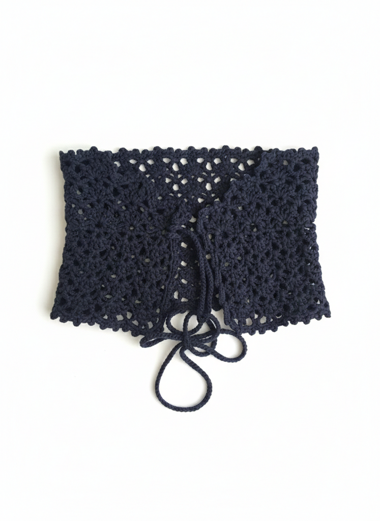 Crocheted corset