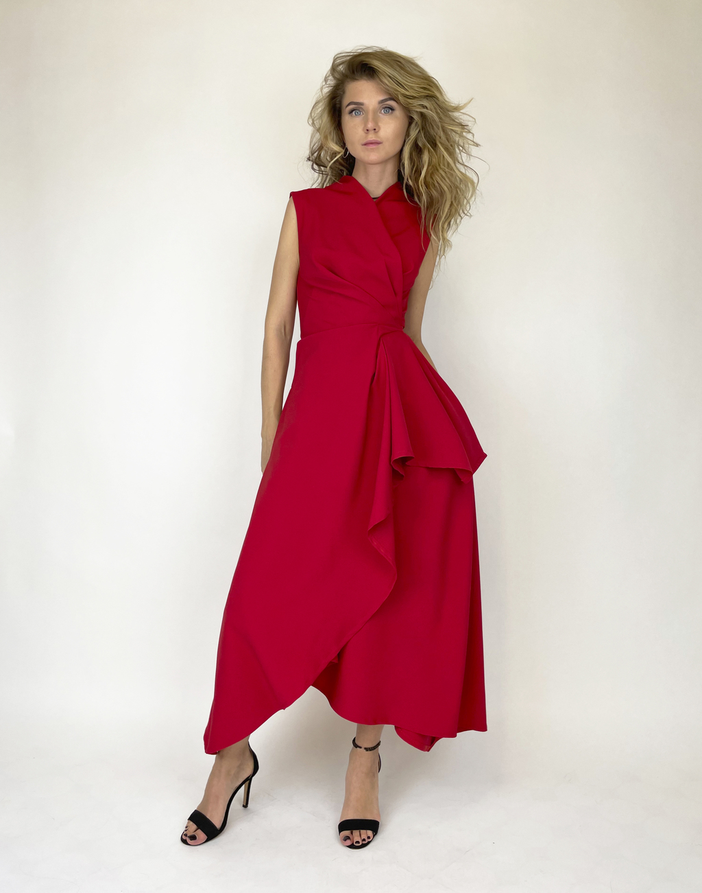 Wrap dress (red)