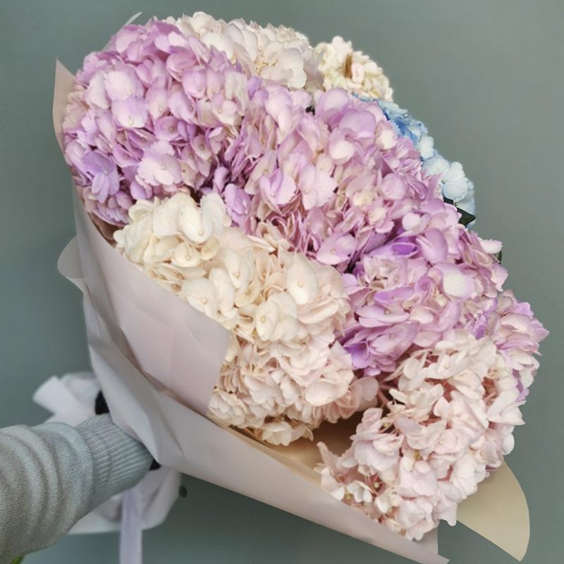 Монобукет из гортензий