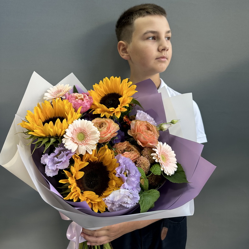букет на 1 сентября первокласснику