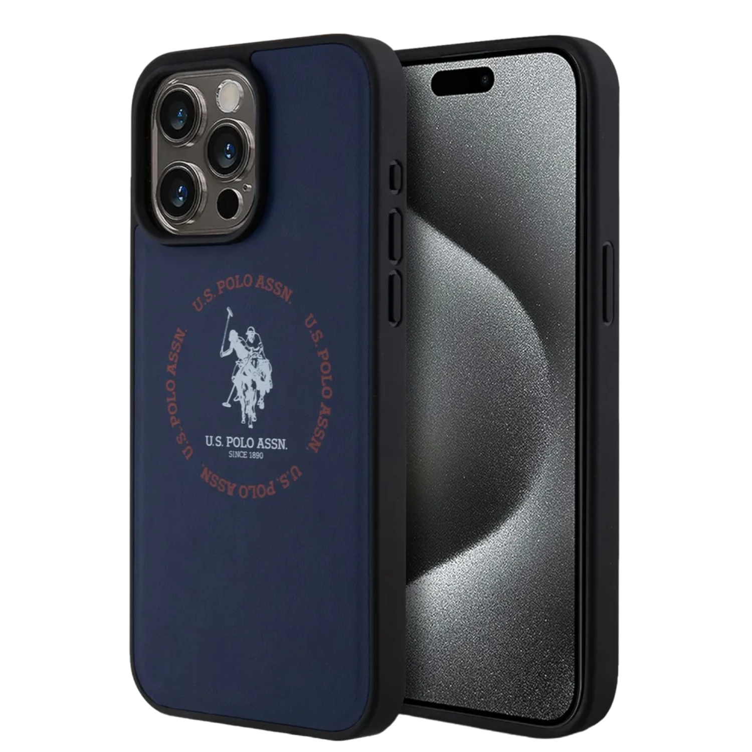 Чехол U.S. Polo Assn. PU Magsafe на iPhone из экокожи