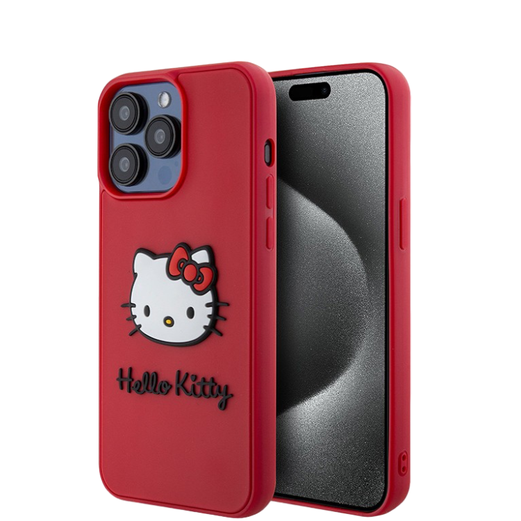 Чехол Hello Kitty 3D Rubber Kitty Head Hard Magenta