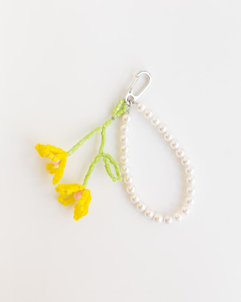 Брелок с желтыми цветами