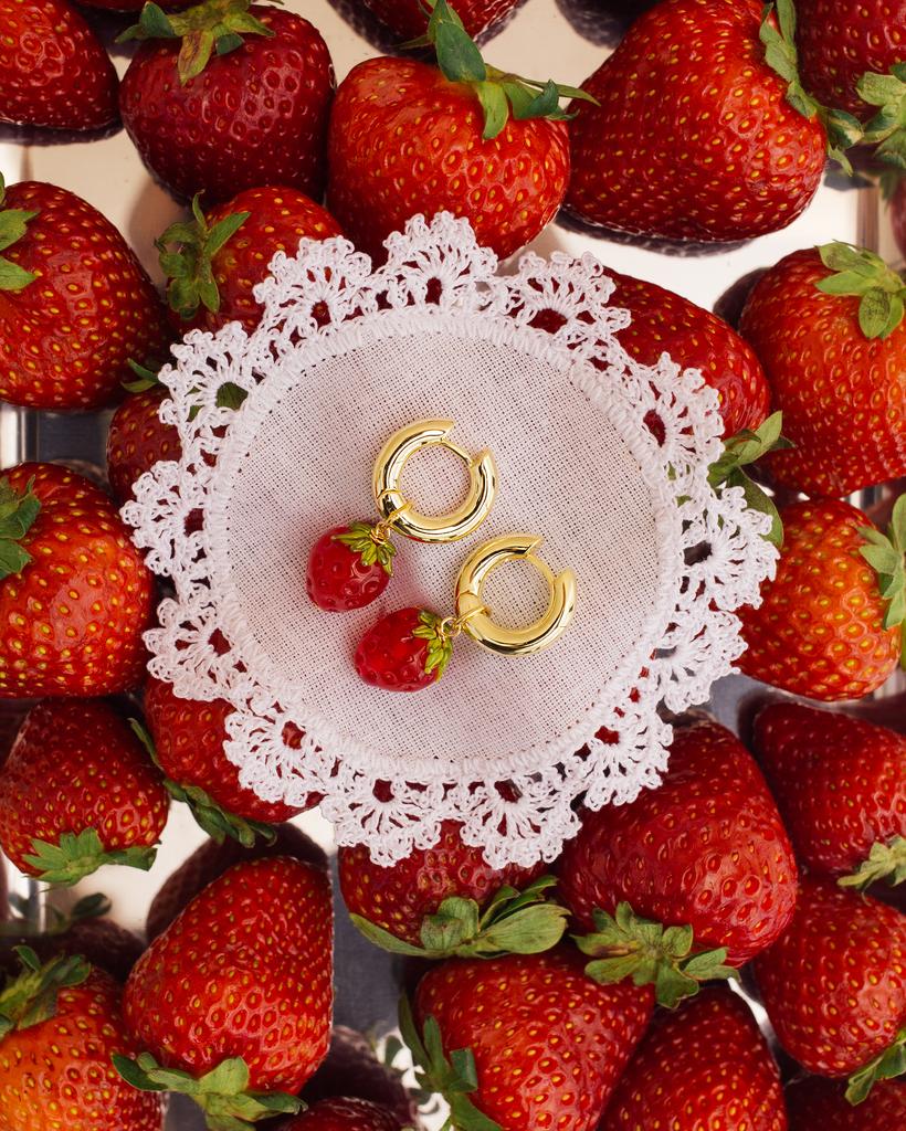 Серьги Chérie [земляничные]