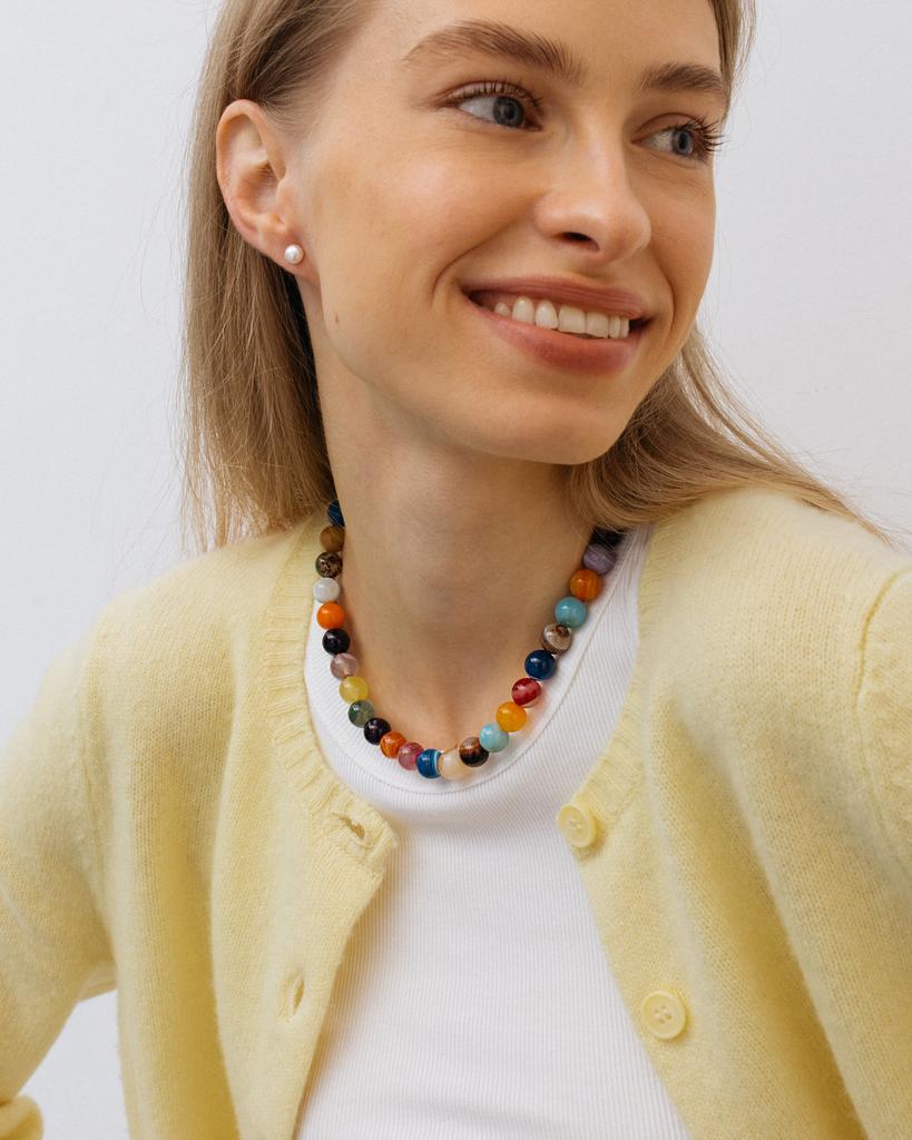 Чокер из цветного агата