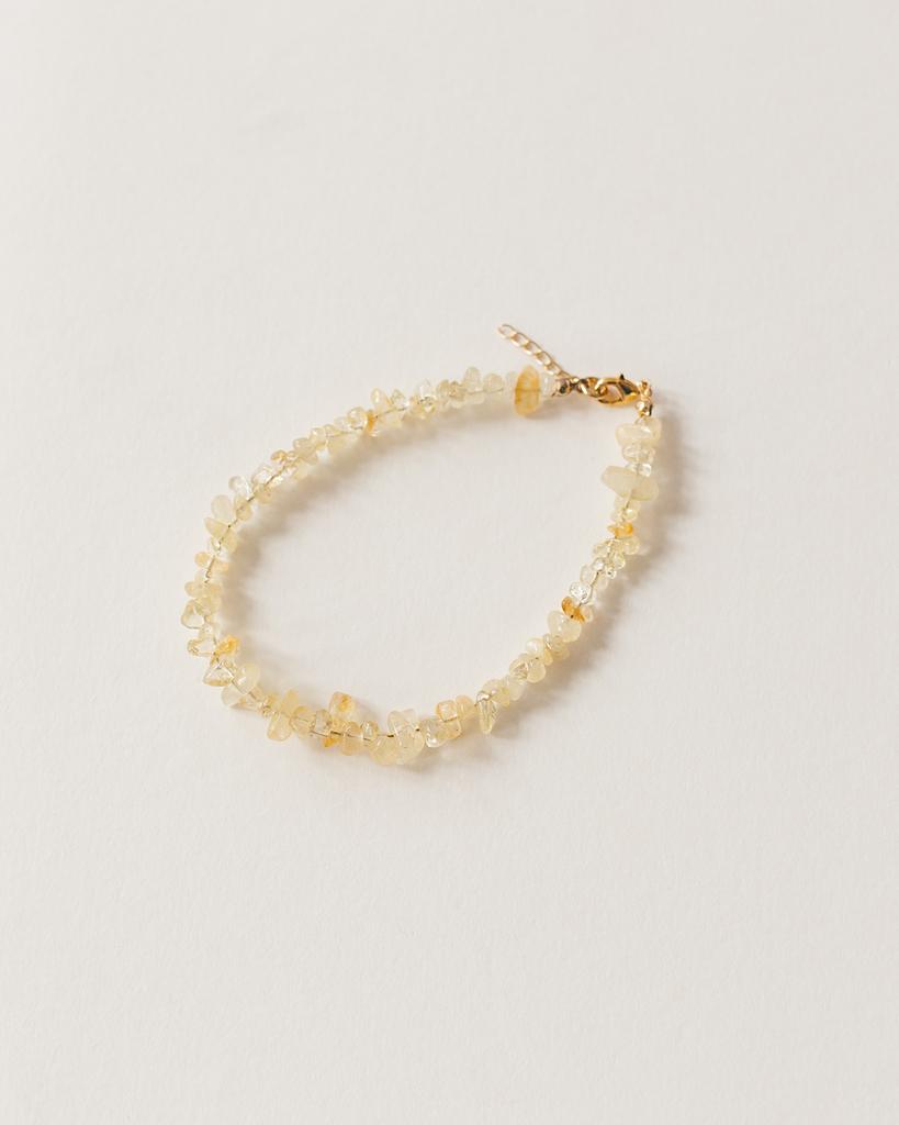 Браслет анклет цитрин