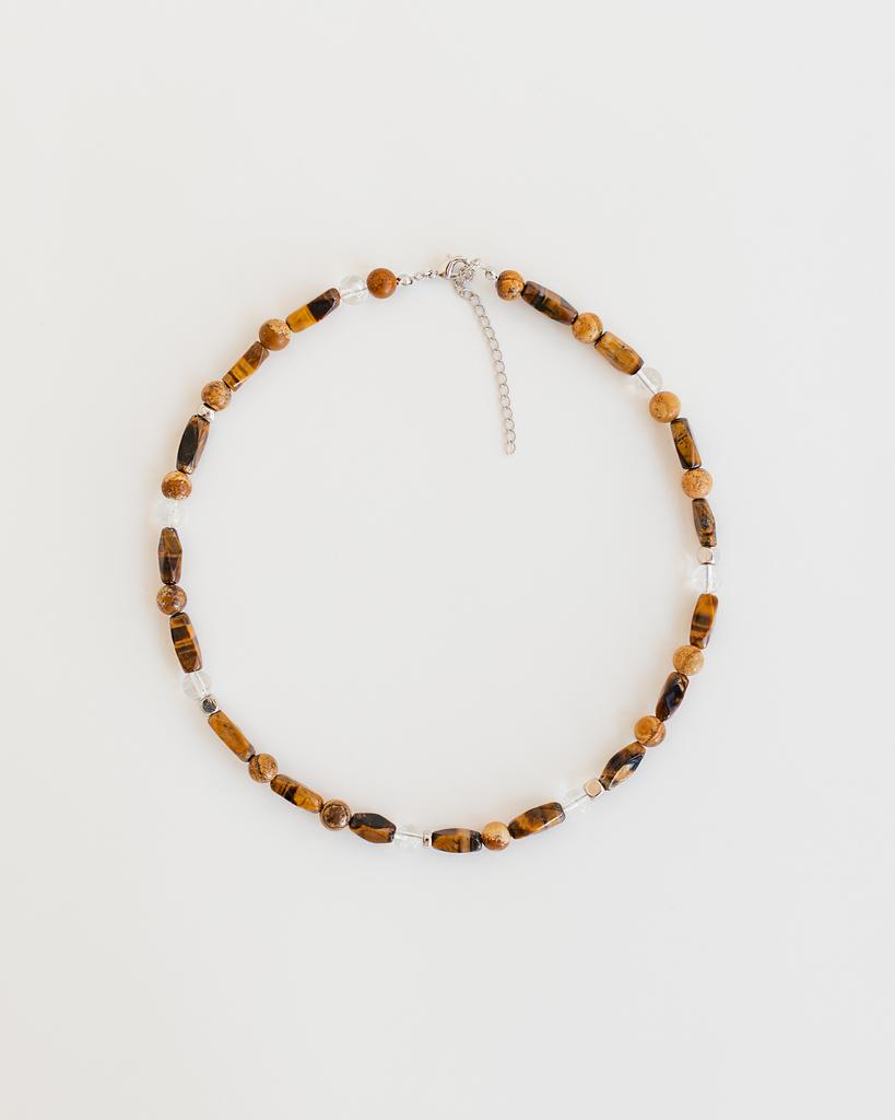 Чокер тигровый глаз